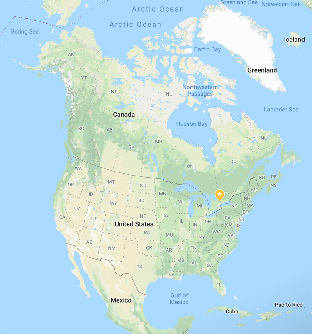 north america map